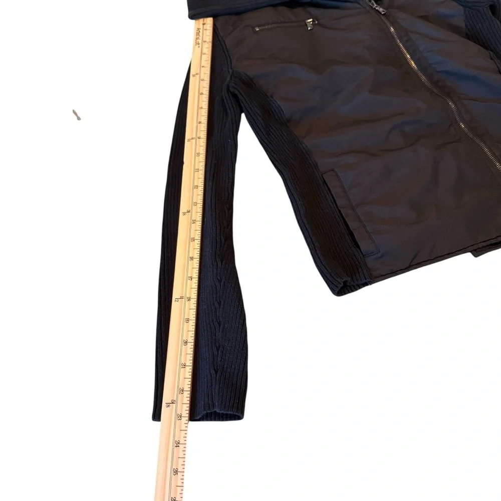 Lauren Active Ralph Lauren Moto Style Jacket Stretch Black SZ large